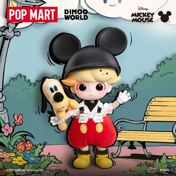 POPMART泡泡玛特DIMOO 米奇1/8可动人偶娃娃